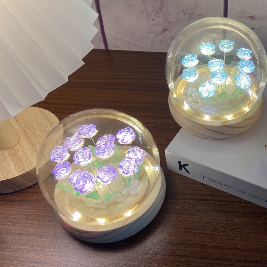 Luz de noche rosada DIY luces de atmósfera para novio novia novia cumpleaños regalo del día del maestro día de San Valentín lámparas LED