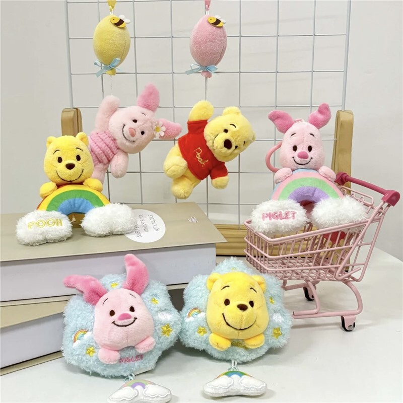 Potdemiel Honey Jar Pigeon Piglet Pendant Keychain Bag Plush Doll Pendant Doll Female