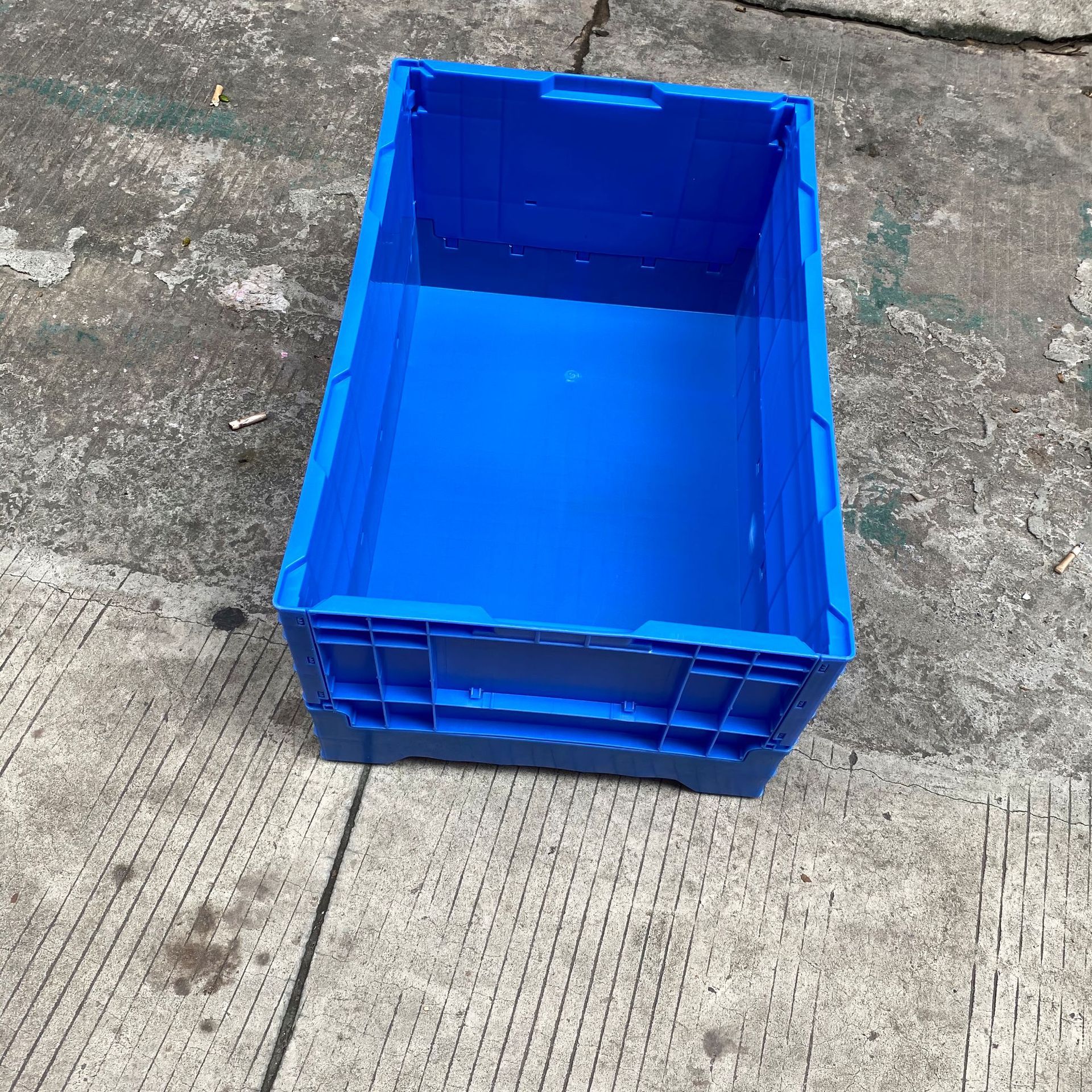 海南成都S806A塑料折叠箱650*435*260mm 白沙周转箱可折叠注塑箱