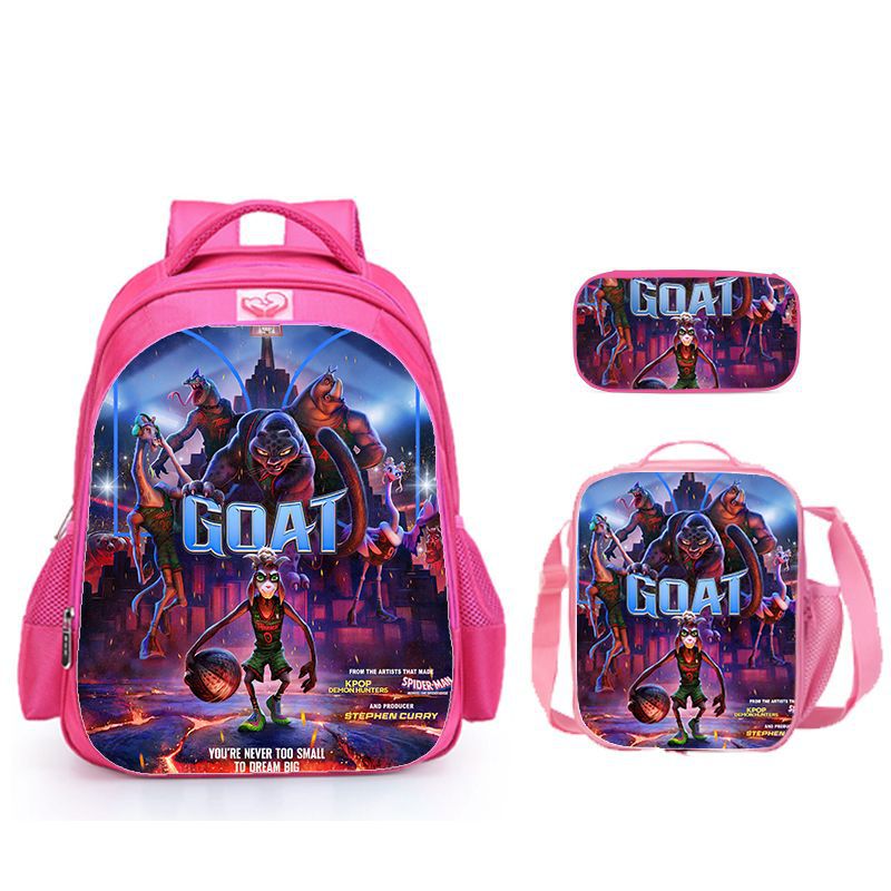 Will Protagonist Print Miracle Dream Team Goat Spine-Protecting Backpack, Insulated Lunch Bag, Pencil Case Student Set Will Protagonist Print Miracle Dream Team Goat Spine-Protecting Backpack, Insulated Lunch Bag, Pencil Case Student Set
