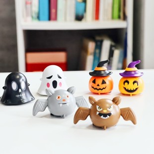 Halloween Children's Pull-Back Car Street Stall Ghost Monster Pumpkin Small Gifts Kindergarten Cross-Border Halloween Limited Edition