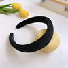 Cute plush headband, universal demi-season hair accessory for face washing, simple and elegant design