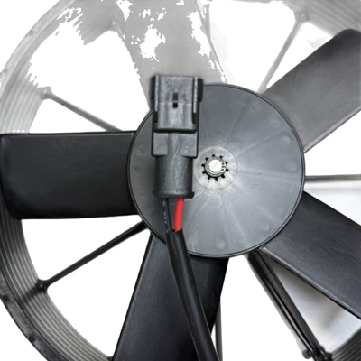 Air conditioning condenser, Fan