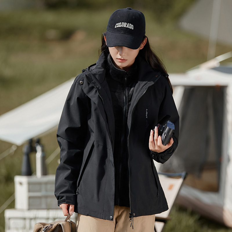 Nuevo abrigo impermeable a prueba de viento transfronterizo chaqueta interior con capuz para hombres herramientas de ropa de asalto al aire libre para mujeres