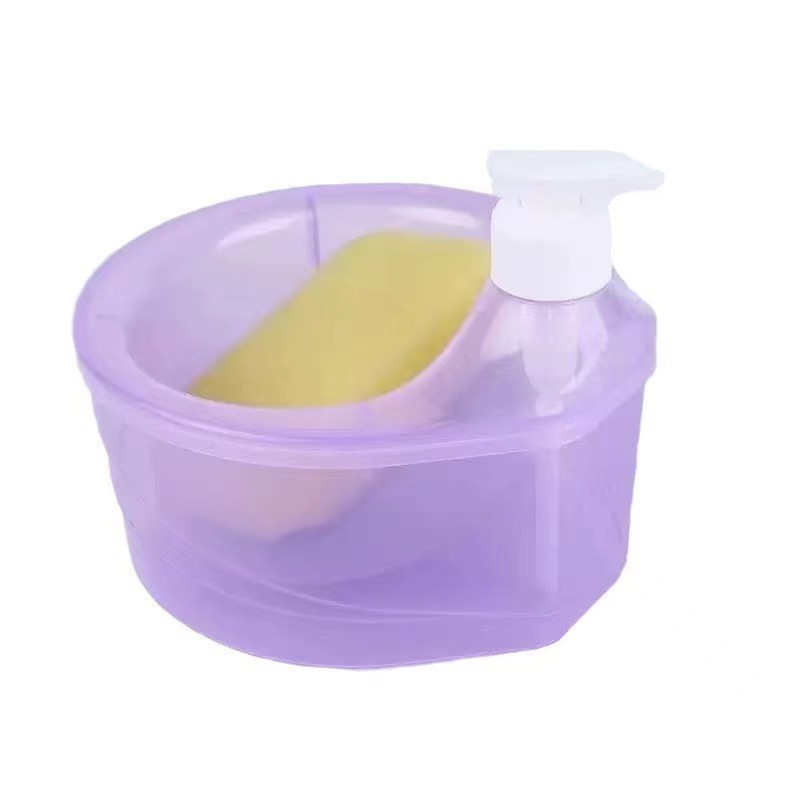 Fabricante transfronterizo detergente de cocina presión presión presión esponja sasafrás caja de prensa cepillo de limpieza caja de jabón jabón jabón líquido caja de jabón