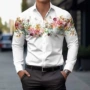 印花夏款外贸男士衬衫