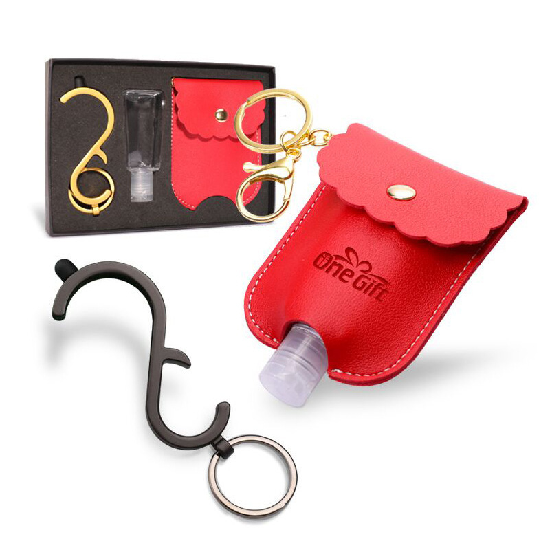 Customized Gift Metal Electroplated Keychain, Personalized Touch Screen Tool, Door Opener, Anti-Contact Gadget, Business Gift