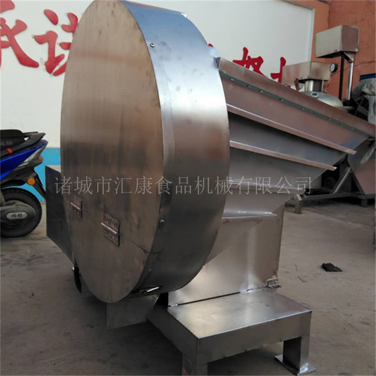 诸城汇康机械冻肉盘切片机 冻板肉切割机 圆盘式无骨冻肉切碎设备
