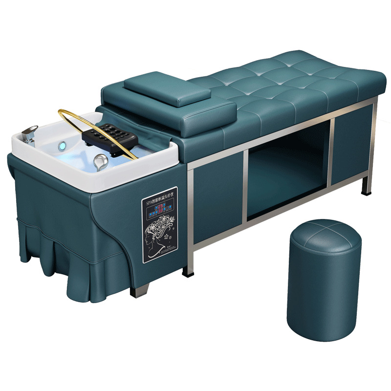 Shampoo bed fabricante de acero inoxidable cama de champú peluquería cama de champú especial salón de belleza cama de circulación de agua