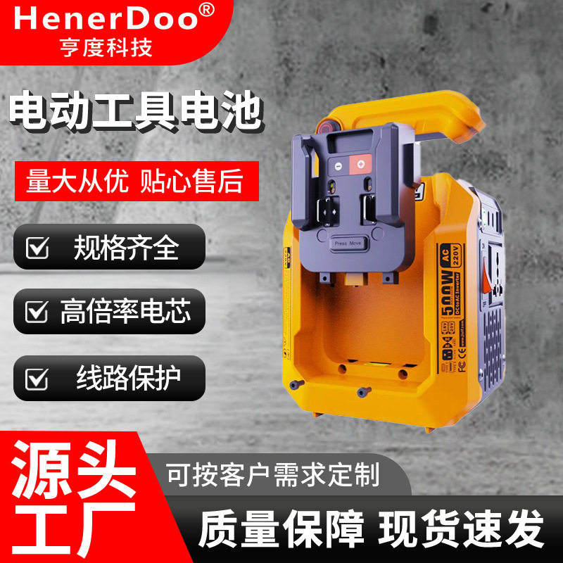 New 500W Sine Wave Inverter Compatible with Makita Power Tool Batteries 18-21V Portable Mobile Battery