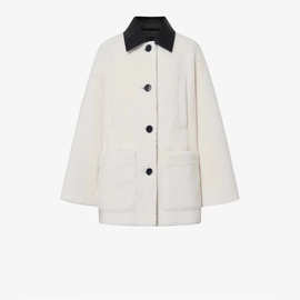 特价不退换中长款皮领机车风羊羔绒外套显瘦一体羊羔毛剪绒大衣源