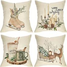 E 47518 Christmas Eve Pillow Cover ʥ������ ����ѷŷ���羳