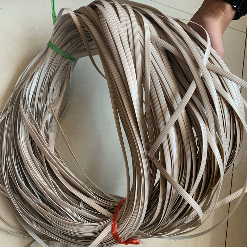 PE caña material de reparación de silla de caña plástico tejido a mano cuerda DIY canasta pequeña canasta taburete redonda plana