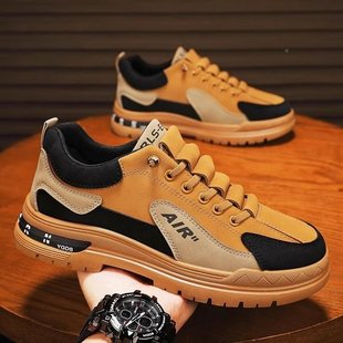 Fujian Jinjiang Para Shoes 2025 New Men's Casual Shoes Work Waterproof Anti-Slip Martin Shoes