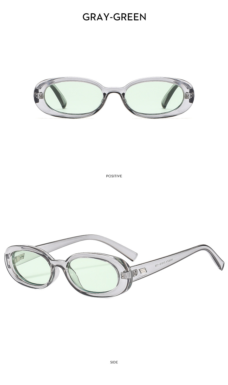 Vacation Classic Style Streetwear Geometric PC UV400 Protection Oval Frame Full Frame Women's Sunglasses display picture 19