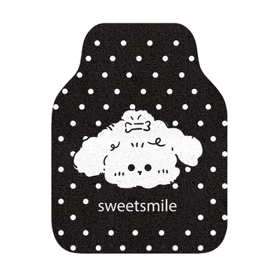 Cars, Interior Decoration for Girls, Universal Foot Pad - polka-dot-curly-puppy-front-foot-pads