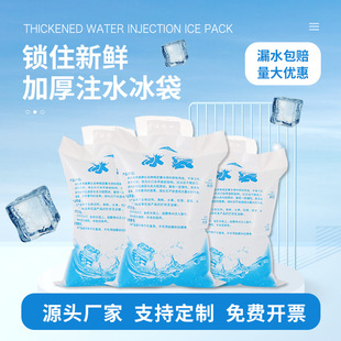 Cold storage factory water injection ice bag fresh-keeping cooling ice compress pe ice bag express food seafood thickened cold-keeping ice bag