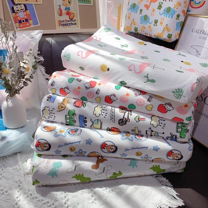 泰国天然卡通儿童专用乳胶枕头 全棉学生枕幼儿园学生午睡枕批发|ms