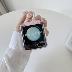 適用三星ZFlip5手機殼W24flip保護殼zflip5透明ZFlip5塑料硬殼