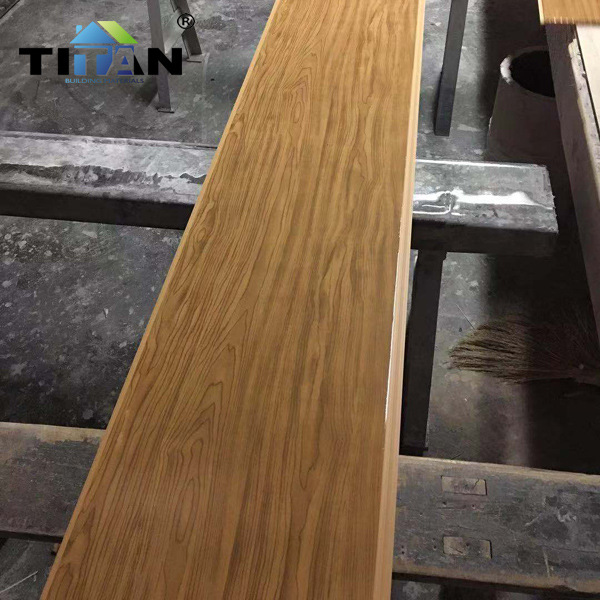 Techo de PVC de plástico de diseño de grano de madera