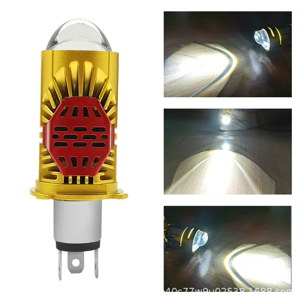 Car led headlight h4 in-line lens headlight far and near light integrated modified motorcycle spotlight
Cross-border new