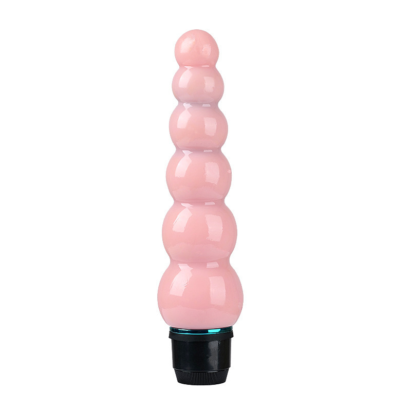 Sugar-Coated Haws Shaped Anal Beads Stick, Black ABS+TPE Anal Massager for Adults — detail image 6