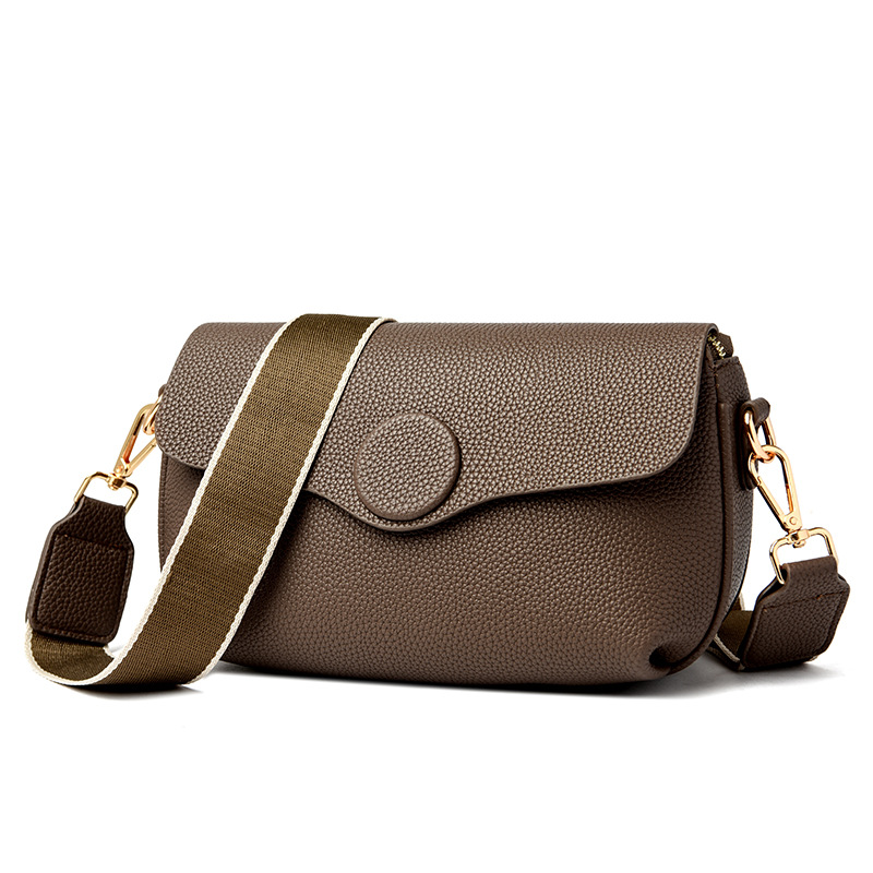 2024 new crossbody simple versatile cowhide women's spring and summer large capacity soft leather flip shoulder bag_voghion.com