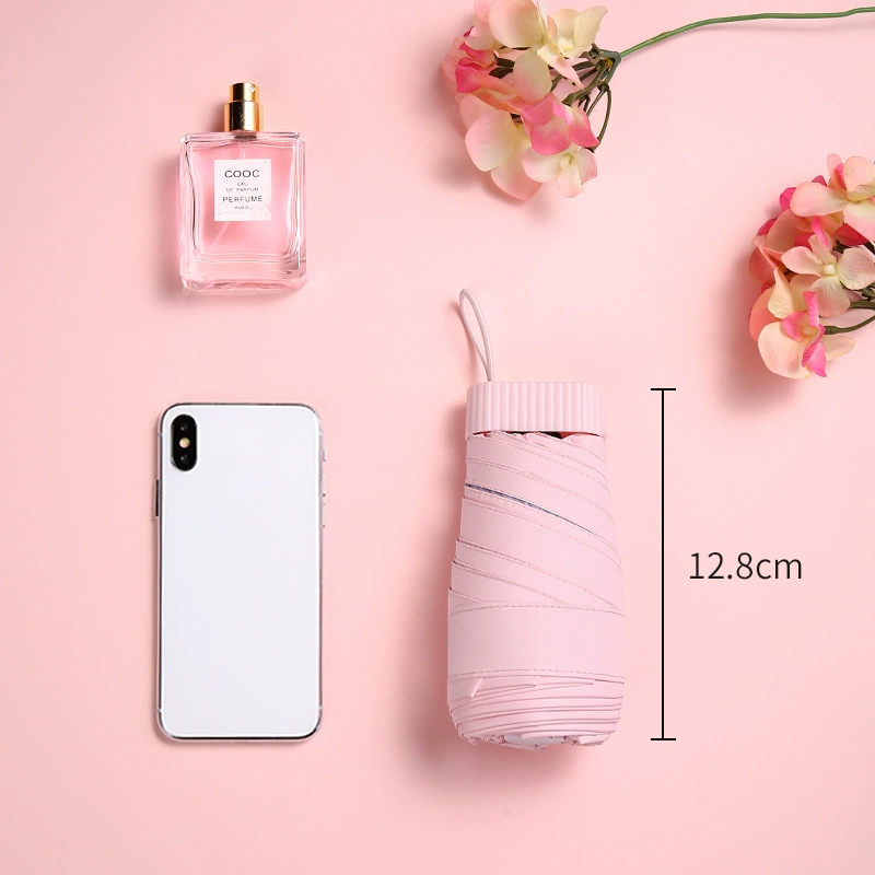 12,5 cm шестискладной зонт ультра легкий мини складной виниловый солнцезащитный крем УФ зонт от солнца Дождь солнцезащитный зонт