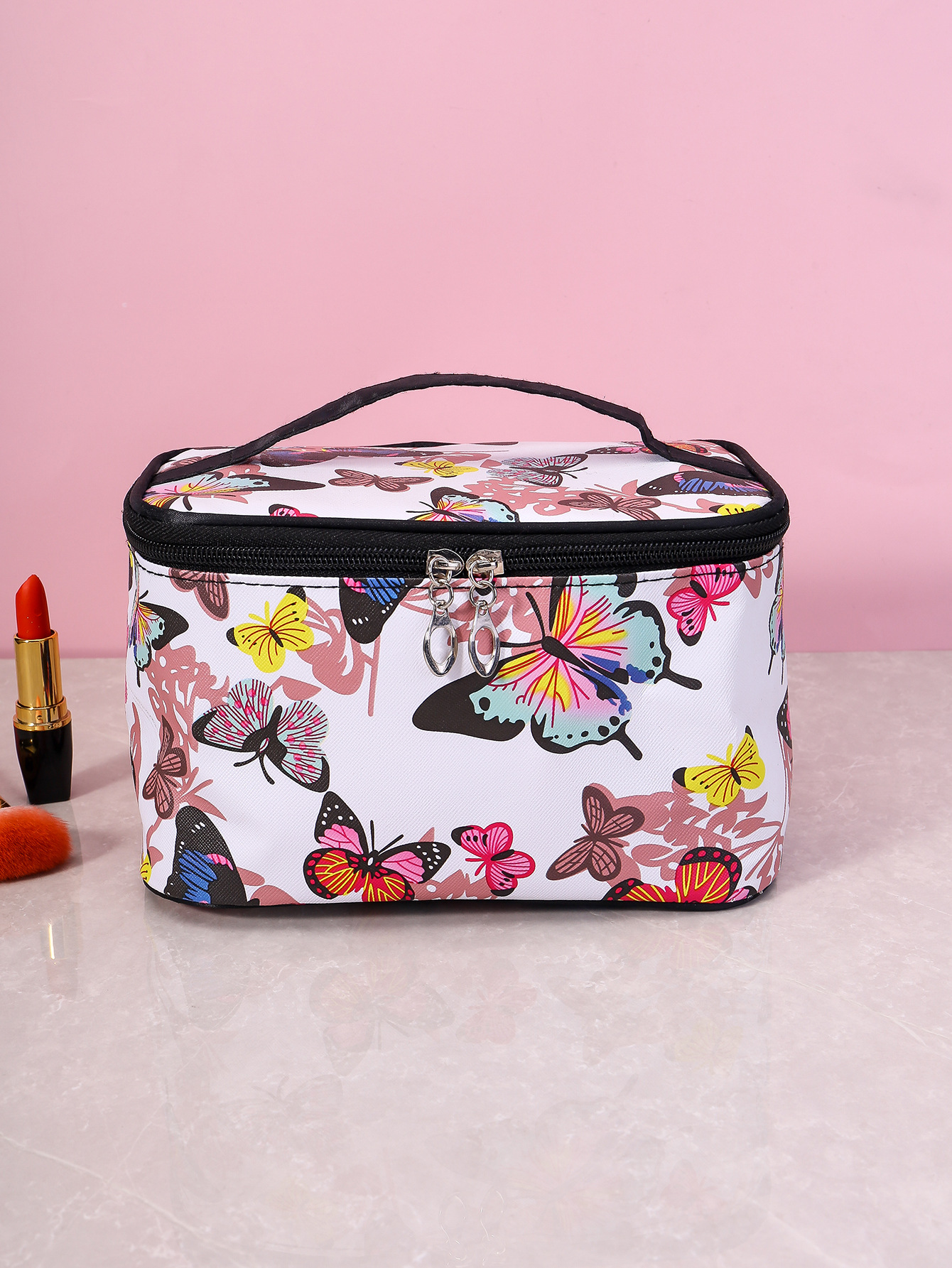 Elegant Butterfly Pu Leather Square Makeup Bags display picture 1