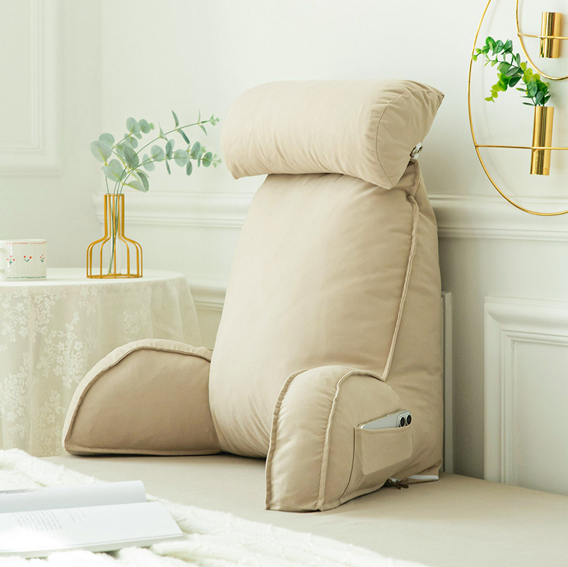 Almohada para teléfono móvil, almohada de lectura para cama, cojín para cabecero, respaldo grande, asiento de sofá, almohada de soporte lumbar, cojín de sofá.