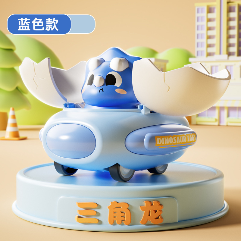 Juguetes de niños al por mayor puzzle dinosaurios coche caricatura animada animada animal dedos deslizante adornos de automóviles choque camión