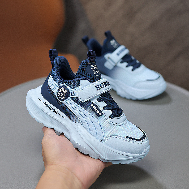 春夏季新款2025男女童网面透气跑步鞋子软底防滑儿童运动鞋休闲鞋