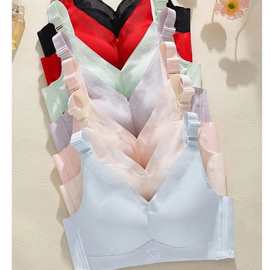 安N8890#蕾丝细腻按摩杯34-40薄B杯聚拢侧收四排扣内衣批发尾货跑