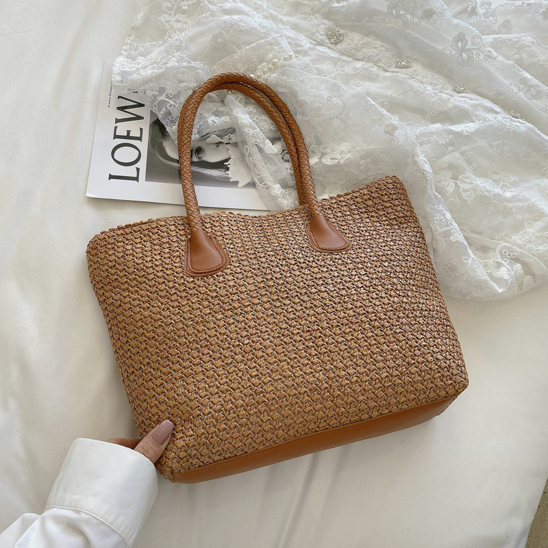 Trend summer straw shoulder bag