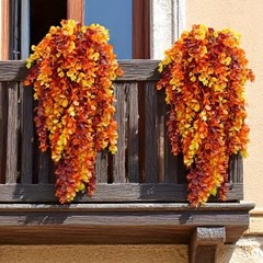 人気のクロスボーダー人工藤条、45目丸葉ユーカリ、人工植物、ユーカリの葉、造花、アマゾン