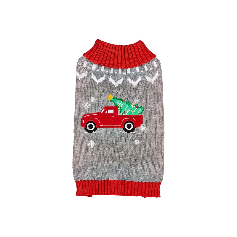 Weihnachtspullover für Haustiere, Weihnachtsbaum, Schneeflocke, Haustier_voghion.com
