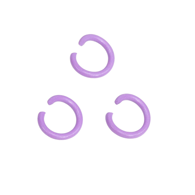 Pintura de color abierto anillo de conexión de hierro pulsera collar material hecho a mano DIY accesorios de la joyería