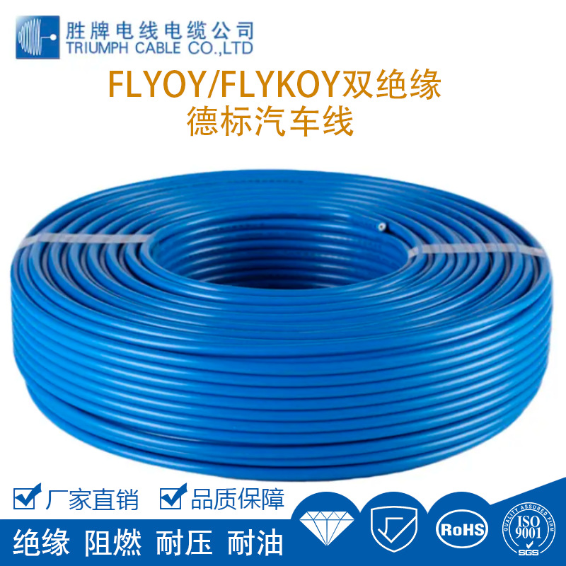FLYOY抗干扰双绝缘汽车信号线 镀锡铜双PVC 车辆结构线 胜牌