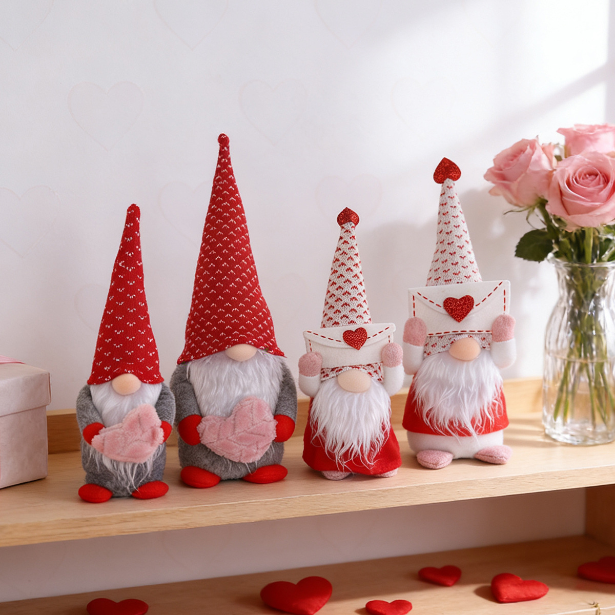 2021 amor transfronterizo enano sin rostro Rudolf accesorios de ventana decoración de muñecas del Día de la madre muñeca del día de San Valentín