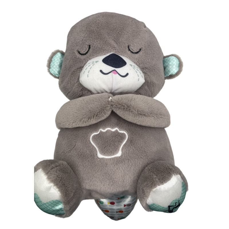 국경 간 호흡 곰 동물 작은 바다 수달 잠자는 인형 어린이 인형 진정 곰 봉제 장난감