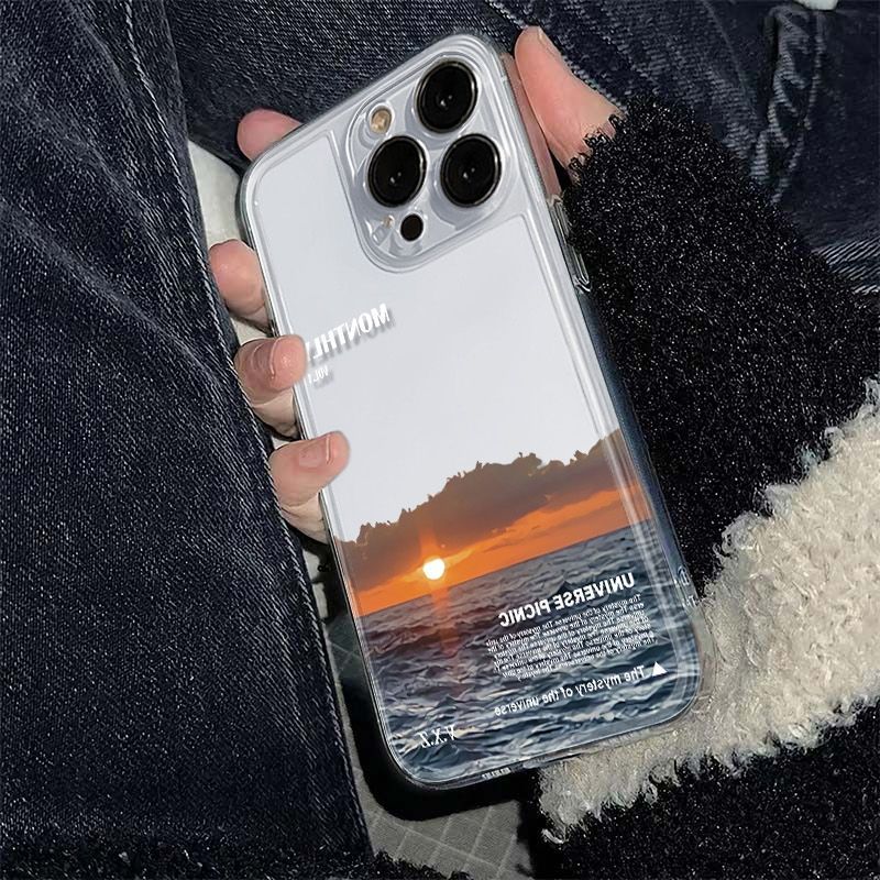 Cover protettiva per iphone con design alba sul mare_voghion.com