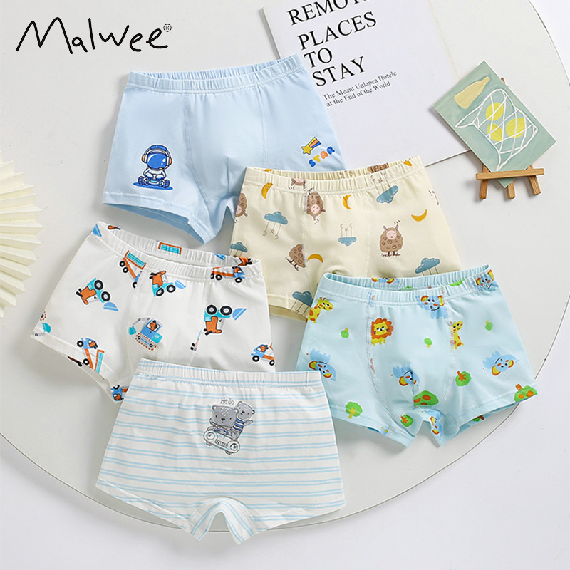 Transfronterizo malwee ropa interior para niños nuevos tipos de seguridad europea y americana clase A niños de 110 a 170cm cinco paquetes