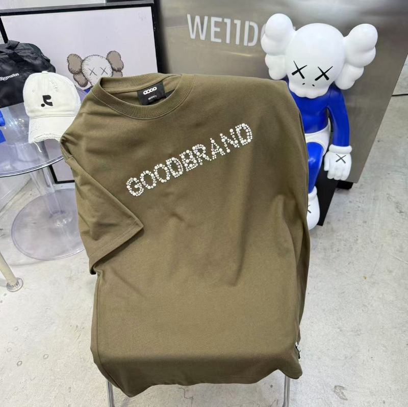 越境トレンドブランド 高品質GOOD ホリデー カラフルキャンディー ジェムストーン ライトラグジュアリー ファッション 高級感Tシャツ 男女兼用|undefined