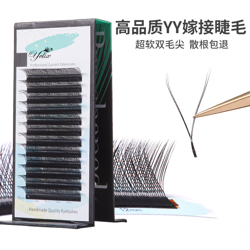 Fábrica de pestañas europeas y estadounidenses transfronterizas, pestañas falsas 3D densas, pestañas naturales, flores de trébol, pestañas injerto, pestañas injerto