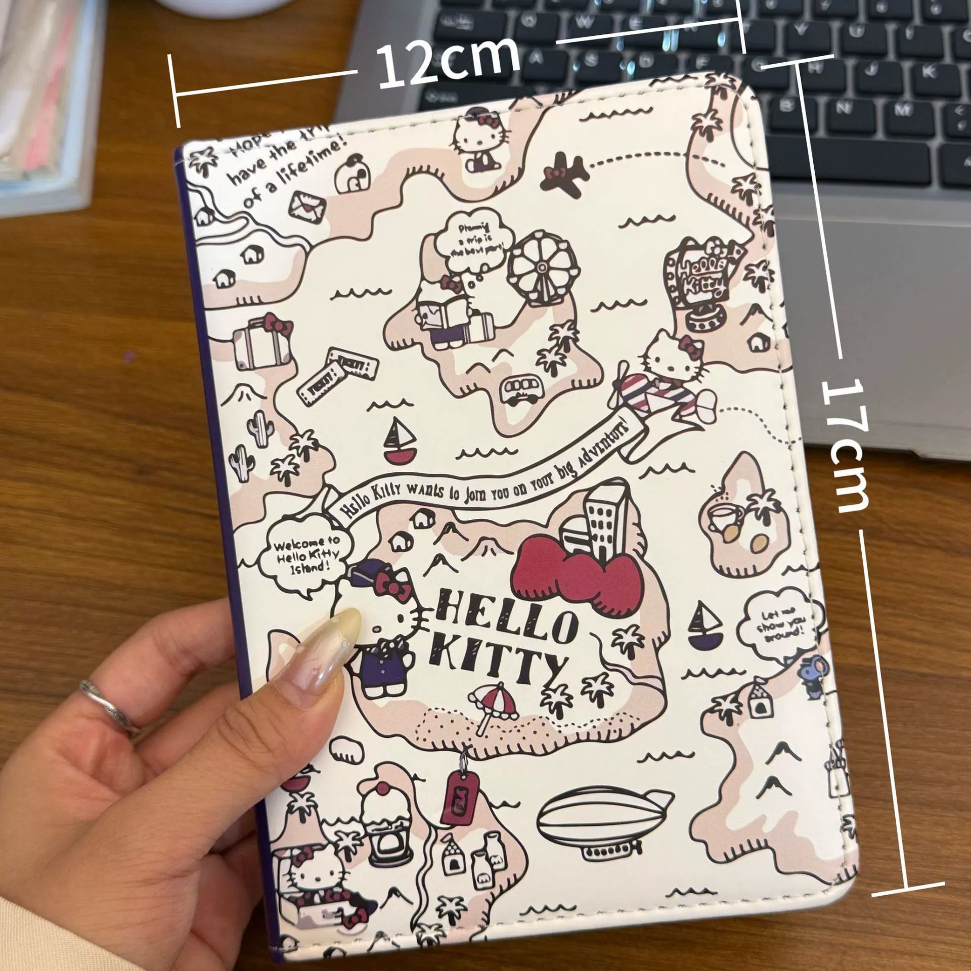 Hello kitty, high quality cute laptop, polyurethane notebook, increased thickness
