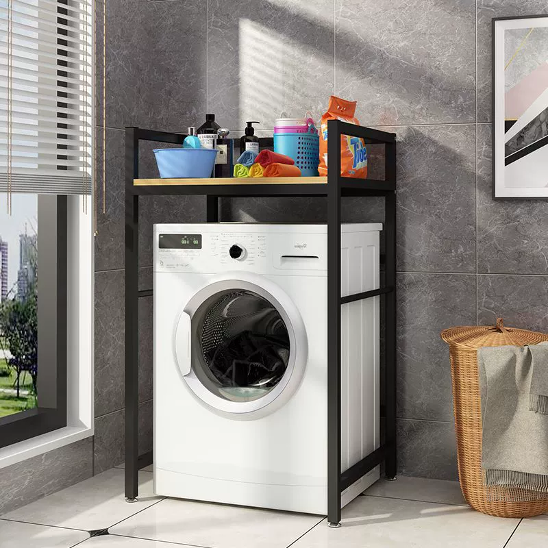 ®Washing machine storage rack drum floor-standing dishwasher storage rack balcony double-layer dryer above stacking rack