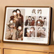 相框摆台照片洗照片做成相片水晶全家福挂墙打印加制作相册摆台