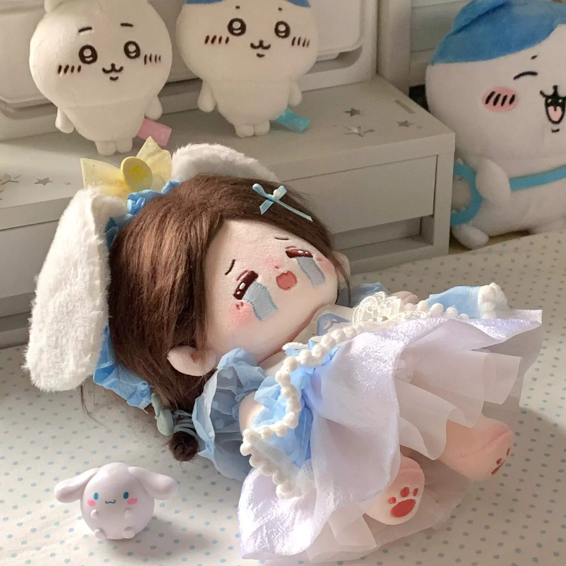 Хлопковая кукла, ручная работа, 20 см, детская игрушка