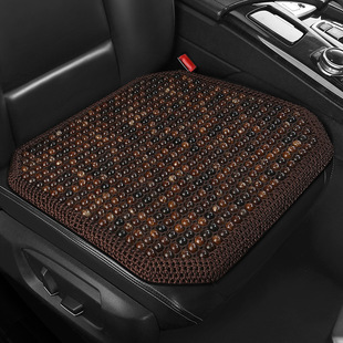 Car Seat Cushion Summer Cooling Cushion High-End Bodhi Wood Bead Cushion Three-Piece Set Single Piece Breathable Anti-Slip Lumbar Support Dropshipping