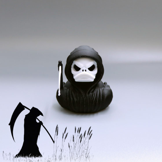 Amazon Hot 3D Printing Death Duck Cross-border Explosions Grim Reaper Duck Halloween Ornaments